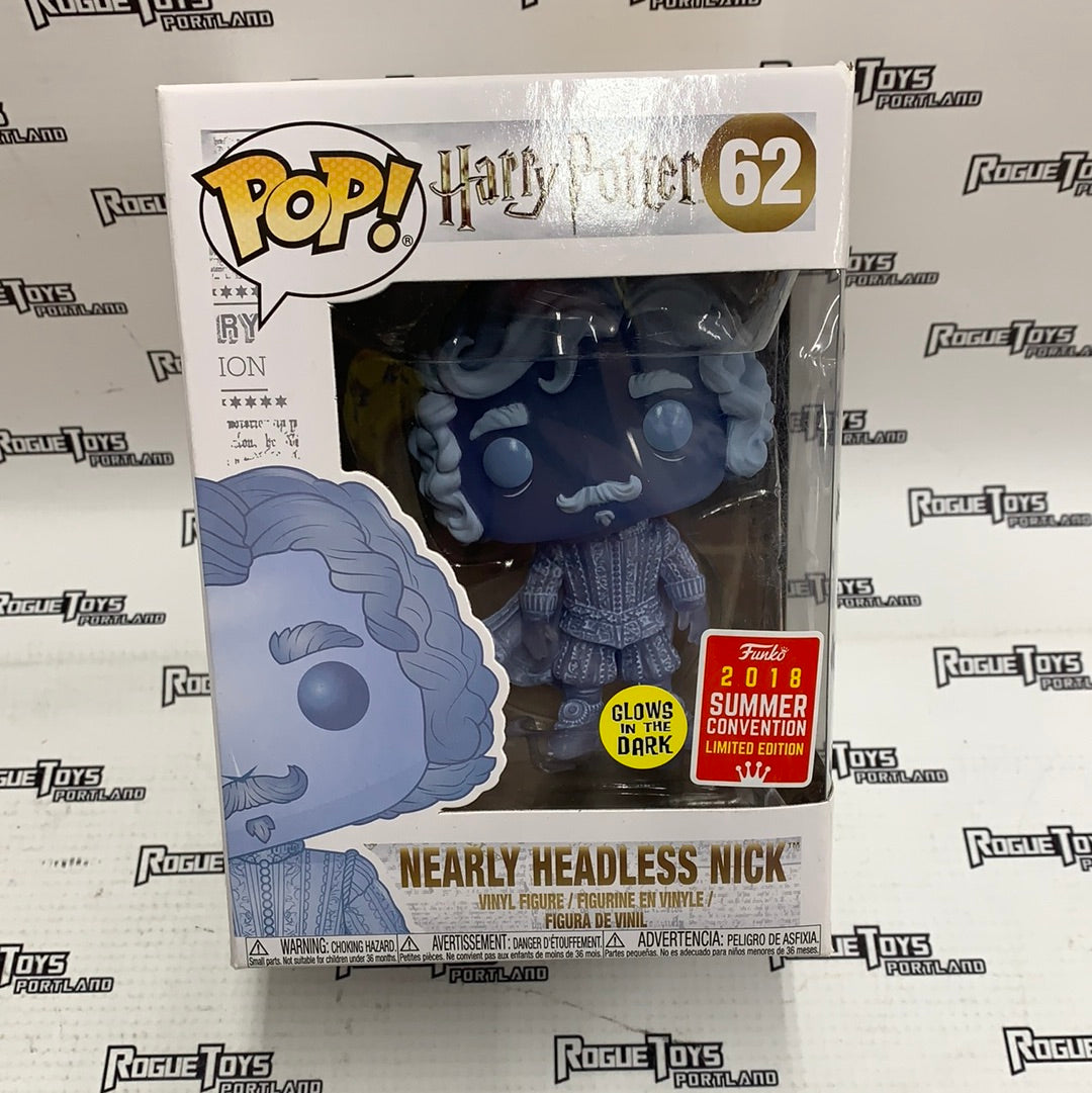 Funko POP! Harry Potter Nearly Headless Nick #62 2018 Summer Con Exclusive