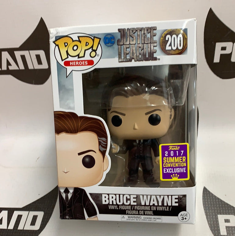 Funko POP! Heroes Justice League Bruce Wayne #200 2017 Summer Con Exclusive
