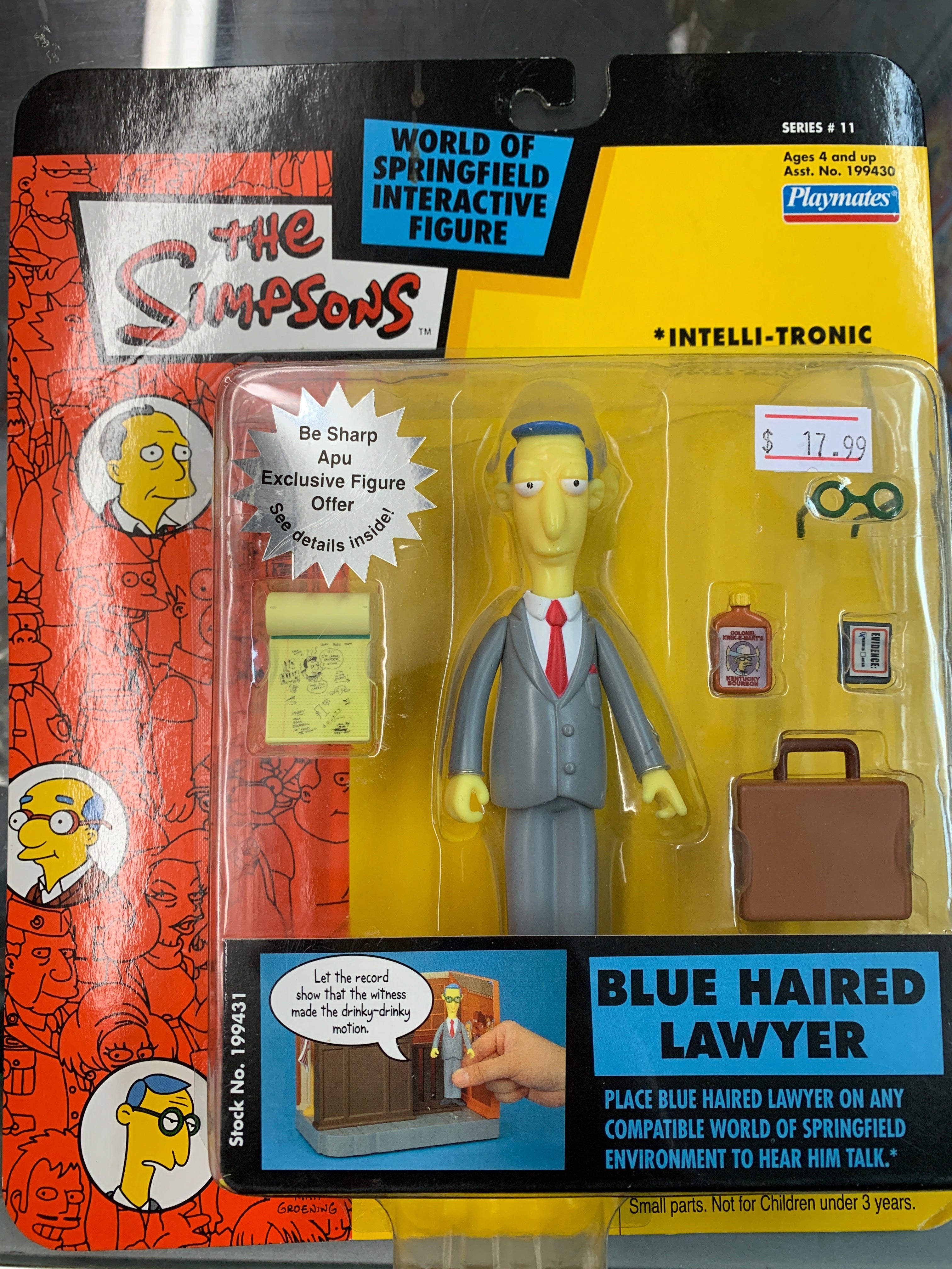 Playmates The Simpsons series 11 Blue Haired Lawyer