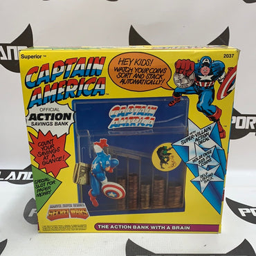 Vintage Marvel Super Heroes Captain America Action Savings Bank