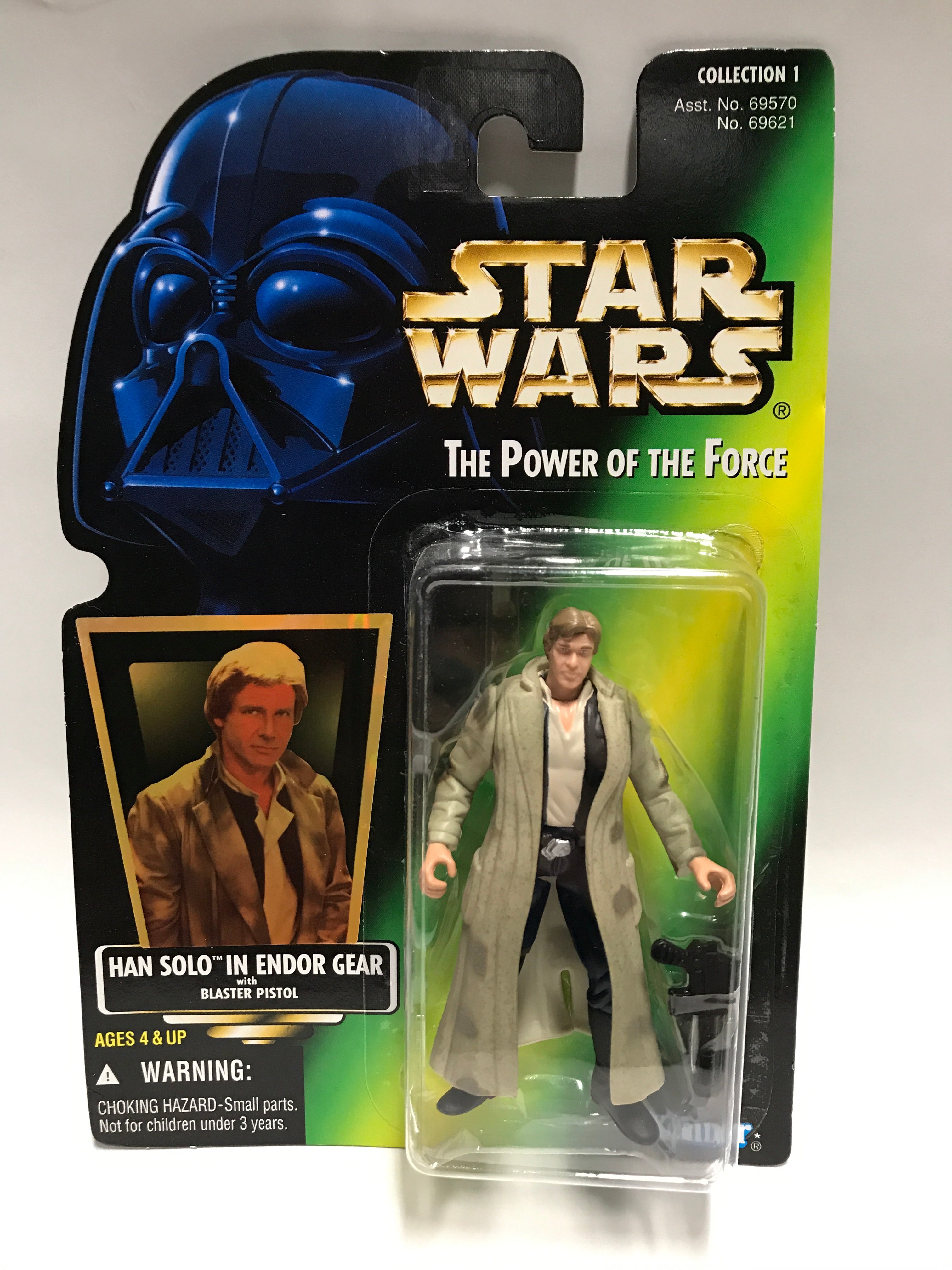 Kenner Star Wars Power of the Force Han Solo in Endor Gear